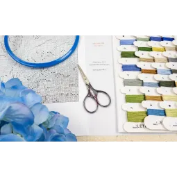 Cross stitch kit "Blue Harmony" 24x24 cm SLETIL9934