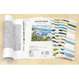 Cross stitch kit "Blue Harmony" 24x24 cm SLETIL9934