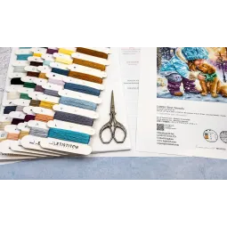 Kit de point de croix "Meilleurs amis" 28x27cm SLETIL9925