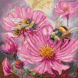 Cross stitch kit "Honey Blooms" 23x23 cm SLETIL9933