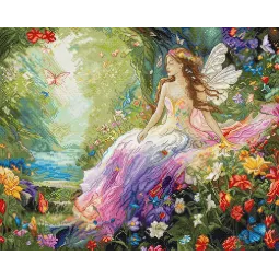 Cross stitch kit "Enchanted Spring" 40x32 cm SLETIL9932