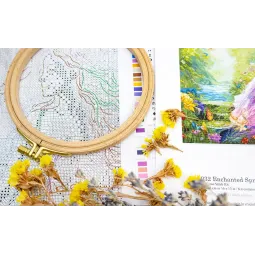 Cross stitch kit "Enchanted Spring" 40x32 cm SLETIL9932