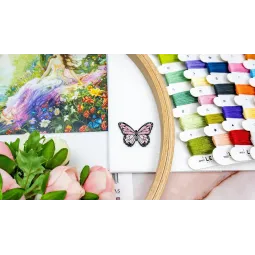Cross stitch kit "Enchanted Spring" 40x32 cm SLETIL9932