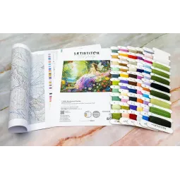 Kreuzstich-Set "Verzauberter Frühling" 40x32 cm SLETIL9932