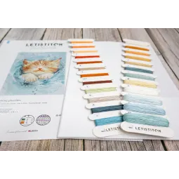 Набор для вышивания крестиком "Брызги игривого времени" 18x24 см SLETIL9931