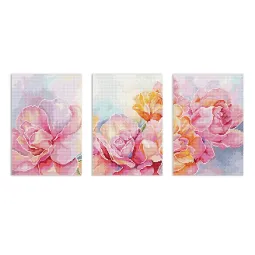 Kryželiu siuvinėjimo rinkinys „Rožės“ 14x21 cm (3 vnt.) SLETIL9930