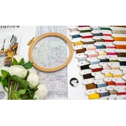 Kreuzstich-Set "Paris" 23x31 cm SLETIL9929