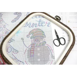 Набор для вышивания крестом "Рождественский сэмплер" 38x27 см SLETIL9928