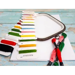 Kreuzstich-Set „Weihnachtssampler“ 38x27 cm SLETIL9928