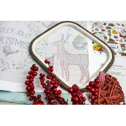 Kreuzstich-Set „Weihnachtssampler“ 38x27 cm SLETIL9928