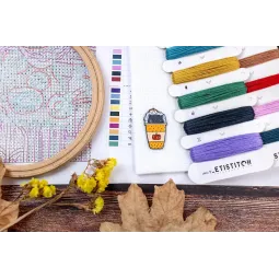 Kreuzstich-Set Der magische Drachenladen 34x27cm SLETIL9914