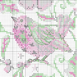 Набор для вышивания крестиком  Зимний узор D70-09617