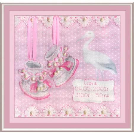 Chaussures de bébé échantillon de naissance (fille) SRK-315