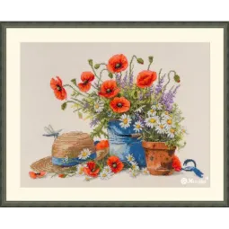 Kreuzstich-Set Sommer Stillleben 28x38 SK252