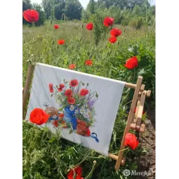 Siuvinėjimo kryželiu rinkinys Vasaros natiurmortas 28x38 SK252