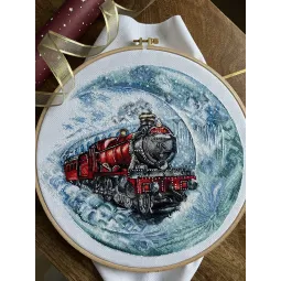 Cross stitch kit "Moon train" SANL-18