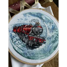Cross stitch kit "Moon train" SANL-18