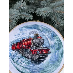 Cross stitch kit "Moon train" SANL-18