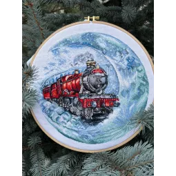 Cross stitch kit "Moon train" SANL-18