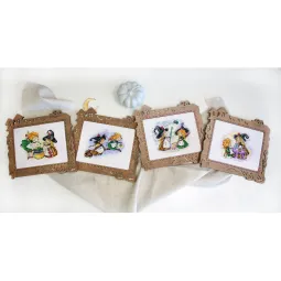 Kreuzstich-Set "Fliegen auf einem Besen" SM-674