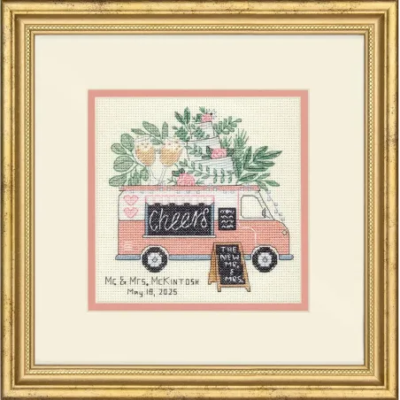 Cross stitch kit Wedding Cheers D70-65233