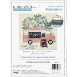 Kreuzstich-Set Hochzeitsfreuden D70-65233