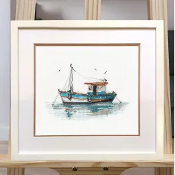 Kryželiu siuvinėjimo rinkinys "Boat-2" S1621