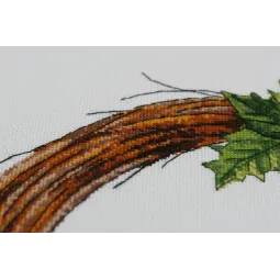 Набор для вышивания крестиком Рождественский венок (Зимняя сказка) 25x27 см AAH-154