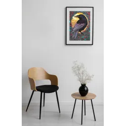 Haupt-Perlenstickerei-Set Schwarzer Rabe (Deco-Szenen) 25x35 cm AAB-904