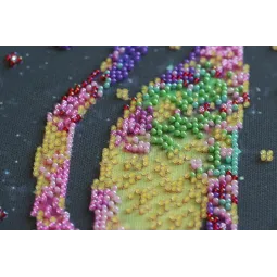 Haupt-Perlenstickerei-Set Kittens' purrings 25x42 cm AAB-744