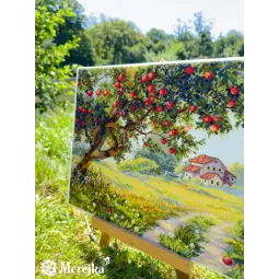 Kreuzstich-Set Der Alte Apfelbaum 29,5x38,5 cm SK255