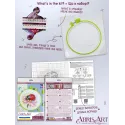 Kreuzstich-Sets mit Reifen inklusive Sunny Bedryk 17x17 cm AAHM-078