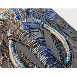 Haupt Stickpackung mit Perlen – Salbei Blick (Deco Scenes) 20x20 cm AAB-897