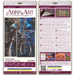 Main Bead Embroidery Kit - Sage gaze (Deco Scenes) 20x20 cm AAB-897