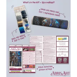 Основной набор для вышивания бисером - Sage gaze (Deco Scenes) 20x20 cm AAB-897