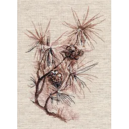 Набор для вышивания крестиком "Ветка сосны" 18x27 см S1662