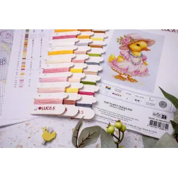 Kreuzstich-Set Der kokette Entling 12x18 cm SB1415