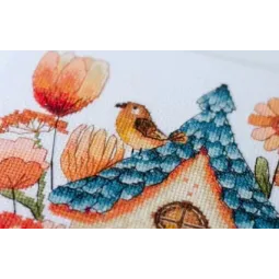 Cross-stitch kits Sing for us, little bird! (Deco Scenes) AAH-254