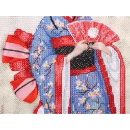 Kryželių siuvinėjimo rinkinys PANNA „Pasaulis moterys. Japonija“ PNM-7264