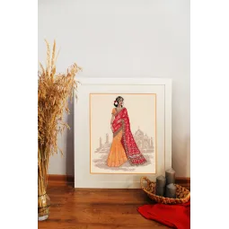 Cross stitch kit PANNA "Women of the world. India" PNM-7245
