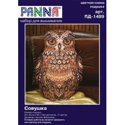 Kit de point de croix PANNA "Chouette" 29 x 43 cm PPD-1489