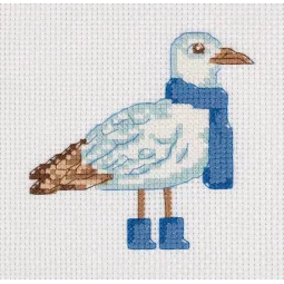 Cross stitch kit KLART "Gull" 13x13 cm KL12-051
