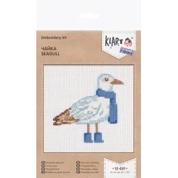 Набор для вышивания крестиком KLART "Gull" 13x13 см KL12-051