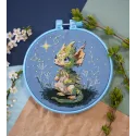 Kreuzstich-Set mit Stickrahmen Der hellere Stern 15x15 cm AAHM-087