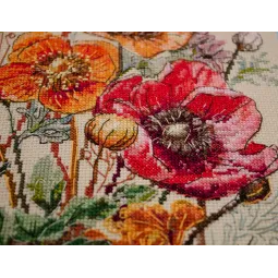 Cross stitch kit (Deco Scenes) Meadow`s Whisper 23x34 cm AAH-270