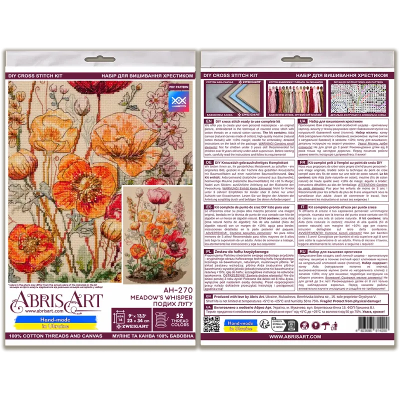 Kreuzstich-Set (Deco Scenes) Meadow`s Whisper 23x34 cm AAH-270