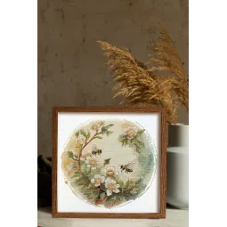 Siuvinėjimo kryželiu rinkinys Medaus spalvos (Deco Scenes) 24x24 cm AAH-207