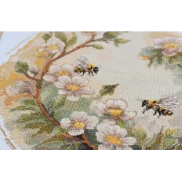 Kit point de croix Couleurs miel (Scènes déco) 24x24 cm AAH-207