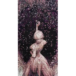 Kryželiu siuvinėjimo rinkinys Svajonių žvaigždė (Romantizmas) 20x38 cm AAH-158
