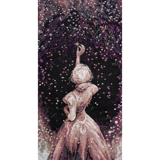 Набор для вышивания крестом Звезда желаний (Романтизм) 20x38 см AAH-158